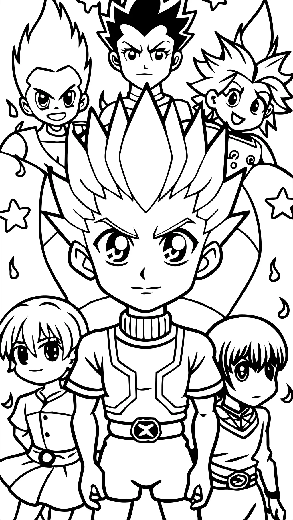 hunter x hunter coloring pages